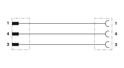 SAC-3P-M 8MS/ 1,5-PUR/M 8FS (1681923)